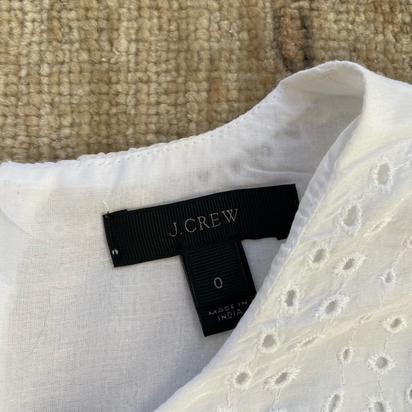 J Crew Cotton Sleeveless Top, White, Size 0. NWOT - Picture 3 of 10